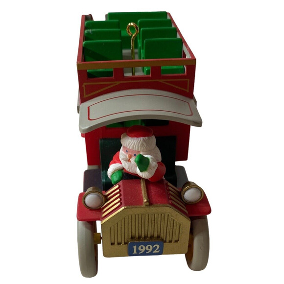 Hallmark 1992 Kringle Tours Here Comes Santa Series Christmas Tree Ornament - Picture 1 of 11